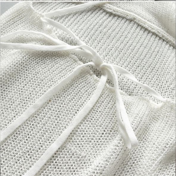 Kenzie High Slit Maxi Open Back Knit Coverup Dress - Picture 6 of 7